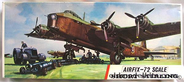 Airfix 1/72 Short Stirling B1 or BIII - with Tractor and Four Bomb Trolleys, 682 plastic model kit